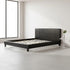 King PU Leather Bed Frame Black-Furniture > Bedroom-PEROZ Accessories