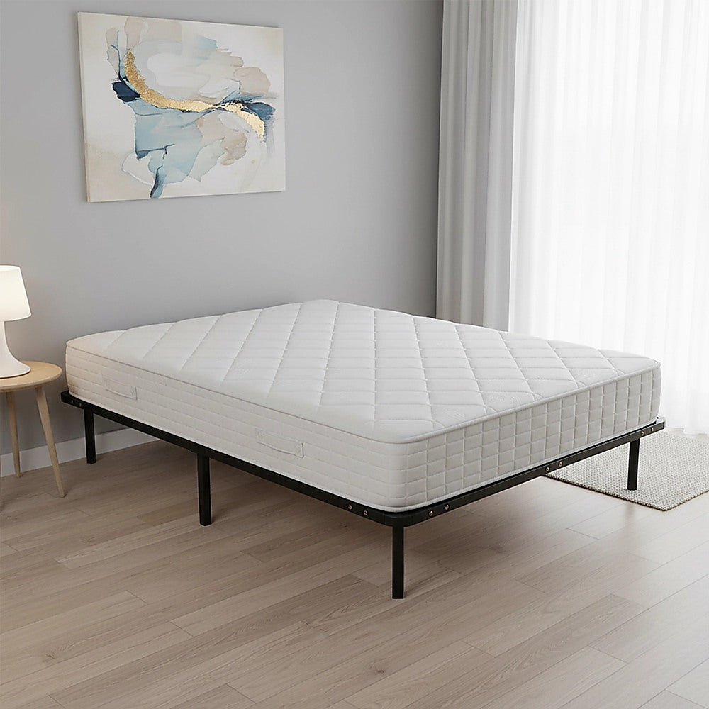 Double Metal Bed Frame - Bedroom Furniture-Furniture > Bedroom > Beds &amp; Bed Frames-PEROZ Accessories