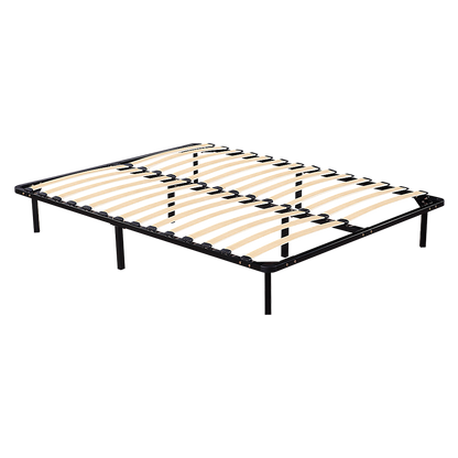 Queen Metal Bed Frame - Bedroom Furniture-Furniture &gt; Bedroom &gt; Beds &amp; Bed Frames-PEROZ Accessories