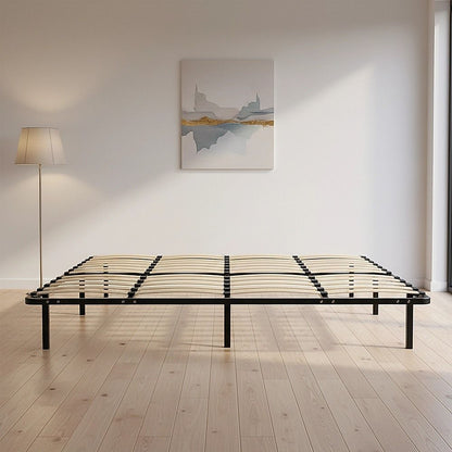 King Metal Bed Frame - Bedroom Furniture-Furniture > Bedroom > Beds &amp; Bed Frames-PEROZ Accessories