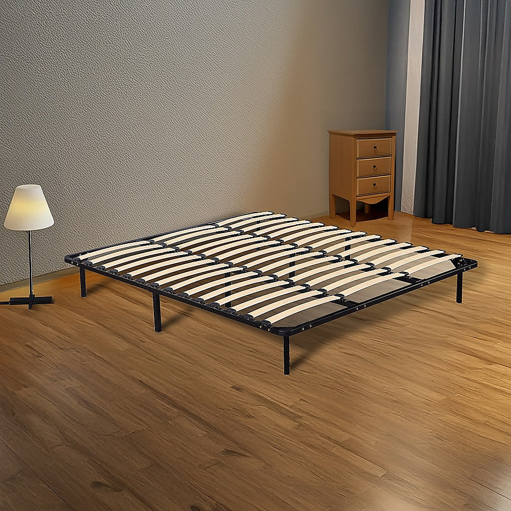 King Metal Bed Frame - Bedroom Furniture-Furniture &gt; Bedroom &gt; Beds &amp; Bed Frames-PEROZ Accessories