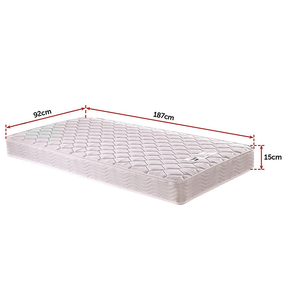 PALERMO Single Bed Mattress-Furniture &gt; Mattresses-PEROZ Accessories