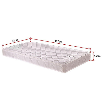 PALERMO Single Bed Mattress-Furniture &gt; Mattresses-PEROZ Accessories