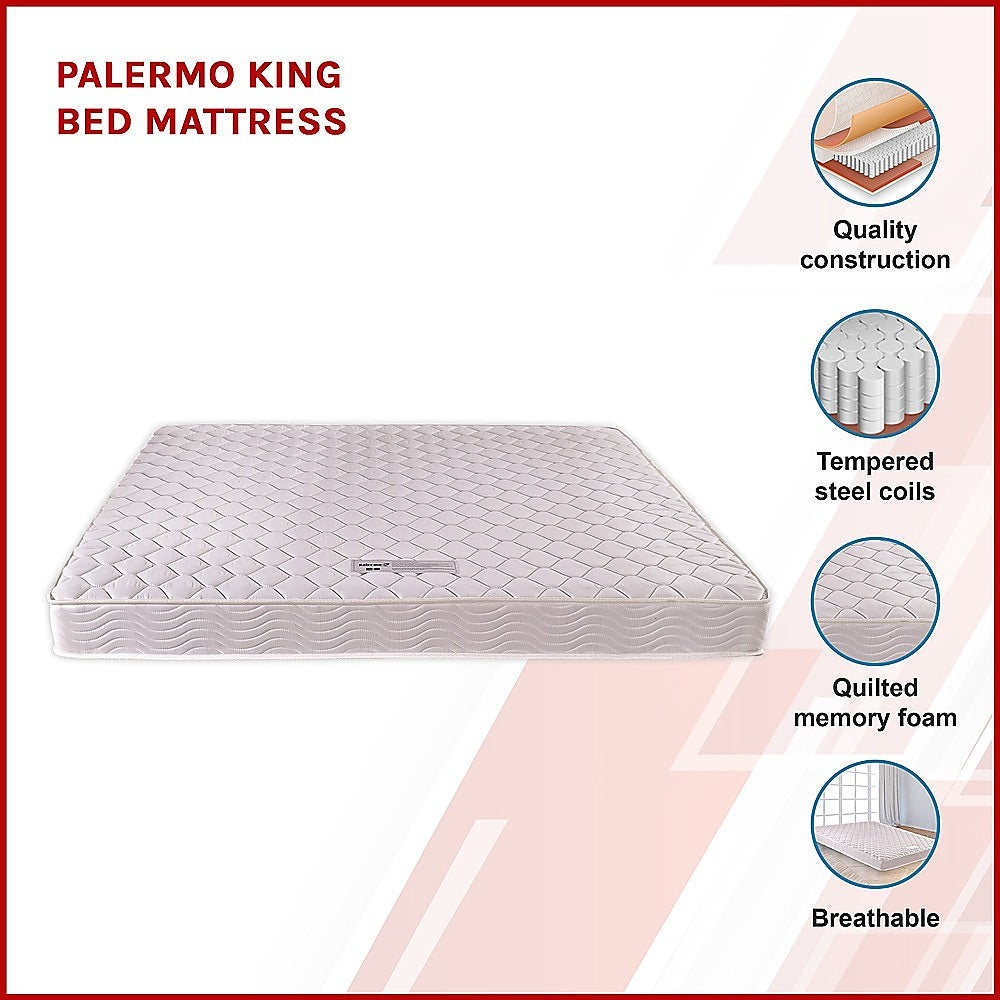 PALERMO King Bed Mattress-Furniture > Mattresses-PEROZ Accessories