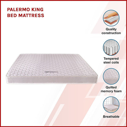 PALERMO King Bed Mattress-Furniture > Mattresses-PEROZ Accessories
