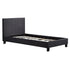 Single Linen Fabric Bed Frame Grey-Bed Frames-PEROZ Accessories