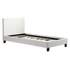 Single PU Leather Bed Frame White-Bed Frames-PEROZ Accessories