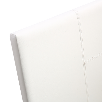 Single PU Leather Bed Frame White-Bed Frames-PEROZ Accessories