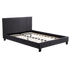 Queen Linen Fabric Bed Frame Grey-Furniture > Bedroom-PEROZ Accessories