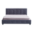 Linen Fabric King Deluxe Bed Frame Grey-Bed Frames-PEROZ Accessories