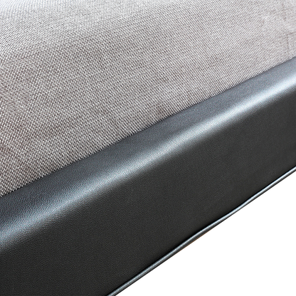 Double PU Leather Deluxe Bed Frame Black-Furniture > Bedroom-PEROZ Accessories