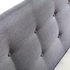 Double Linen Fabric Deluxe Bed Frame Grey-Furniture > Bedroom-PEROZ Accessories