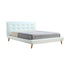 Queen PU Leather Deluxe Bed Frame White-Furniture > Bedroom-PEROZ Accessories