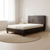 King Single PU Leather Bed Frame Brown-Bed Frames-PEROZ Accessories