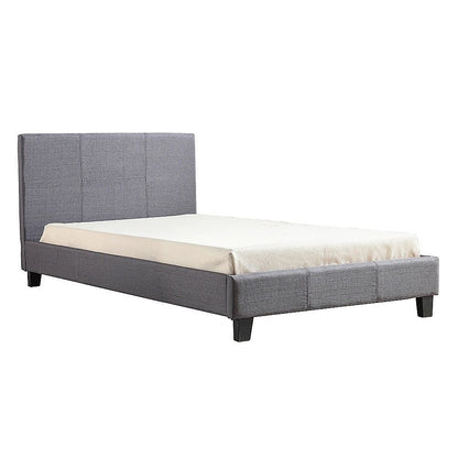 King Single Linen Fabric Bed Frame Grey-Bed Frames-PEROZ Accessories