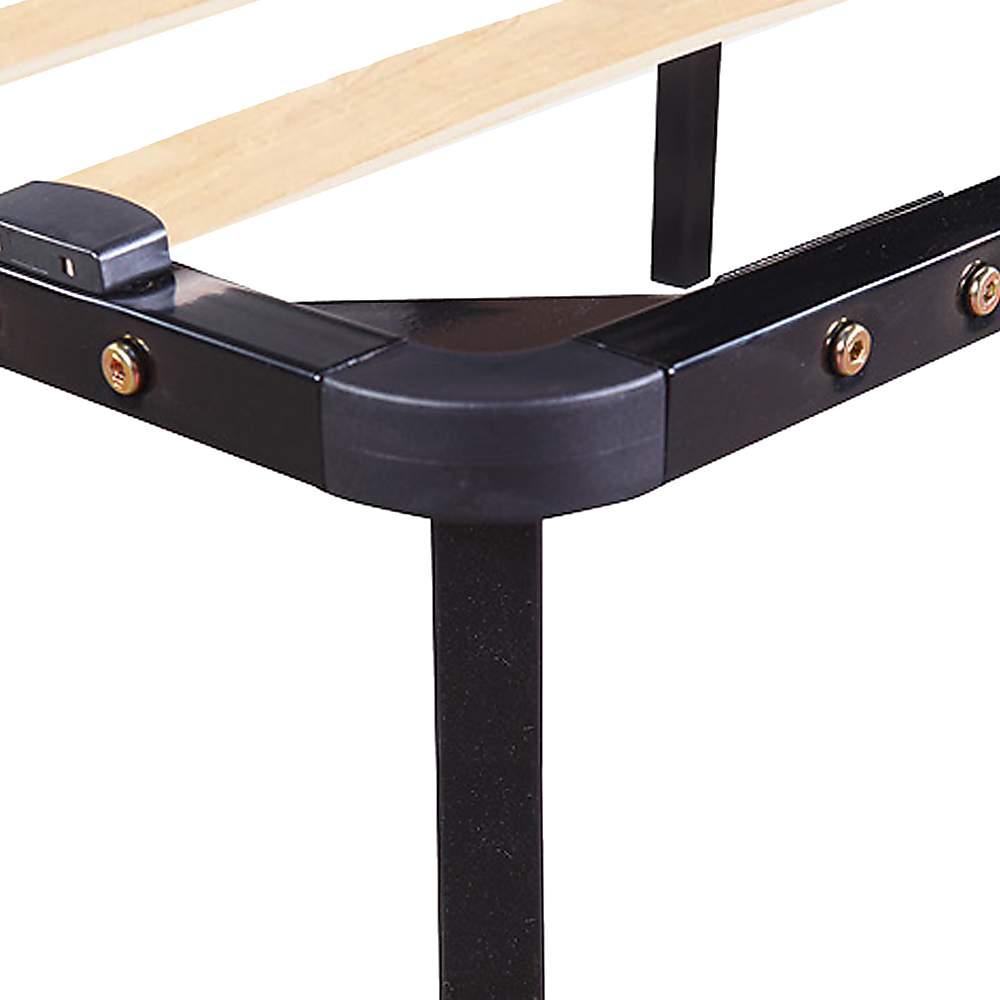 King Single Metal Bed Frame - Bedroom Furniture-Furniture &gt; Bedroom &gt; Beds &amp; Bed Frames-PEROZ Accessories