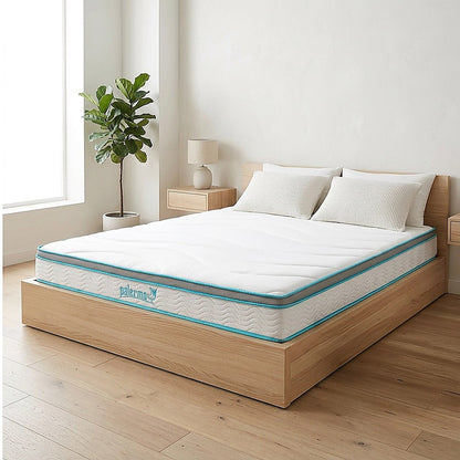 King 20cm Hybrid Mattress – Memory Foam and Innerspring Support-Furniture > Mattresses-PEROZ Accessories