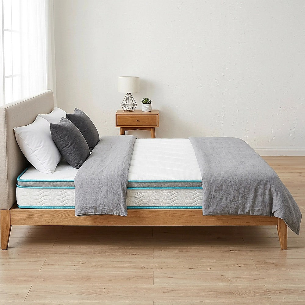 King 20cm Hybrid Mattress – Memory Foam and Innerspring Support-Furniture > Mattresses-PEROZ Accessories