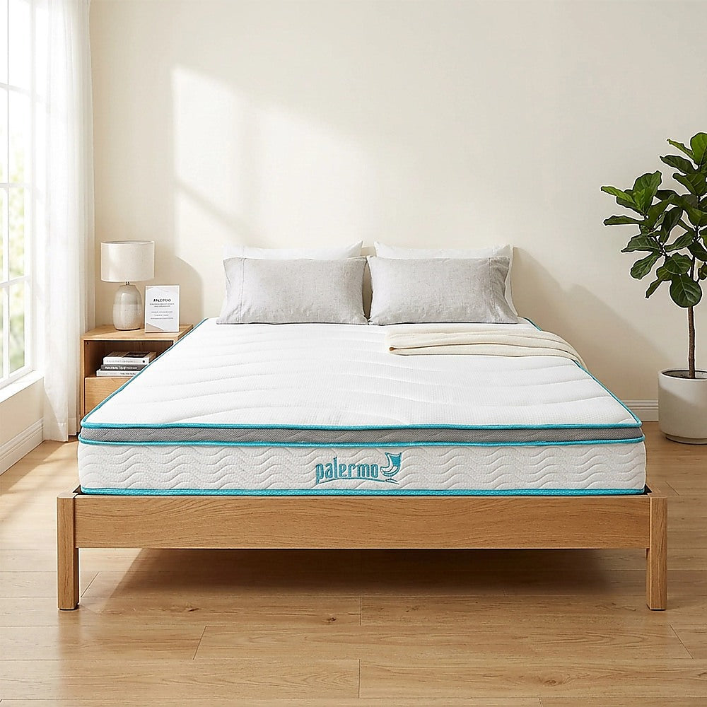 King 20cm Hybrid Mattress – Memory Foam and Innerspring Support-Furniture > Mattresses-PEROZ Accessories