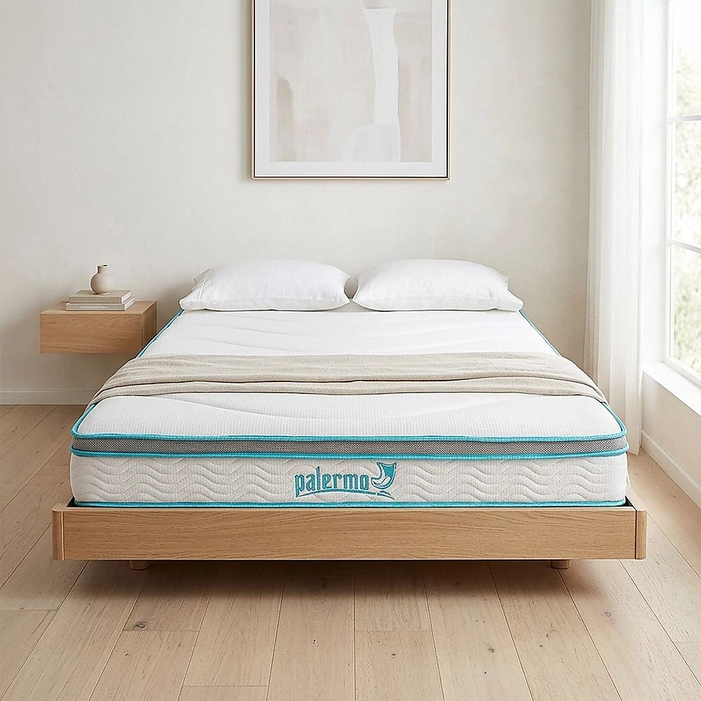 Queen 20cm Hybrid Mattress – Memory Foam and Innerspring Support-Furniture > Mattresses-PEROZ Accessories