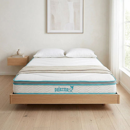 Queen 20cm Hybrid Mattress – Memory Foam and Innerspring Support-Furniture > Mattresses-PEROZ Accessories