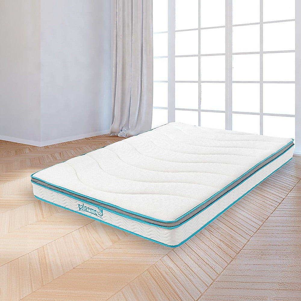 Palermo Queen 20cm Memory Foam and Innerspring Hybrid Mattress-Furniture &gt; Mattresses-PEROZ Accessories