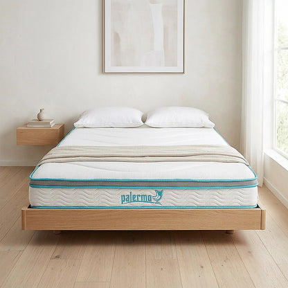 Queen 20cm Hybrid Mattress – Memory Foam and Innerspring Support-Furniture > Mattresses-PEROZ Accessories