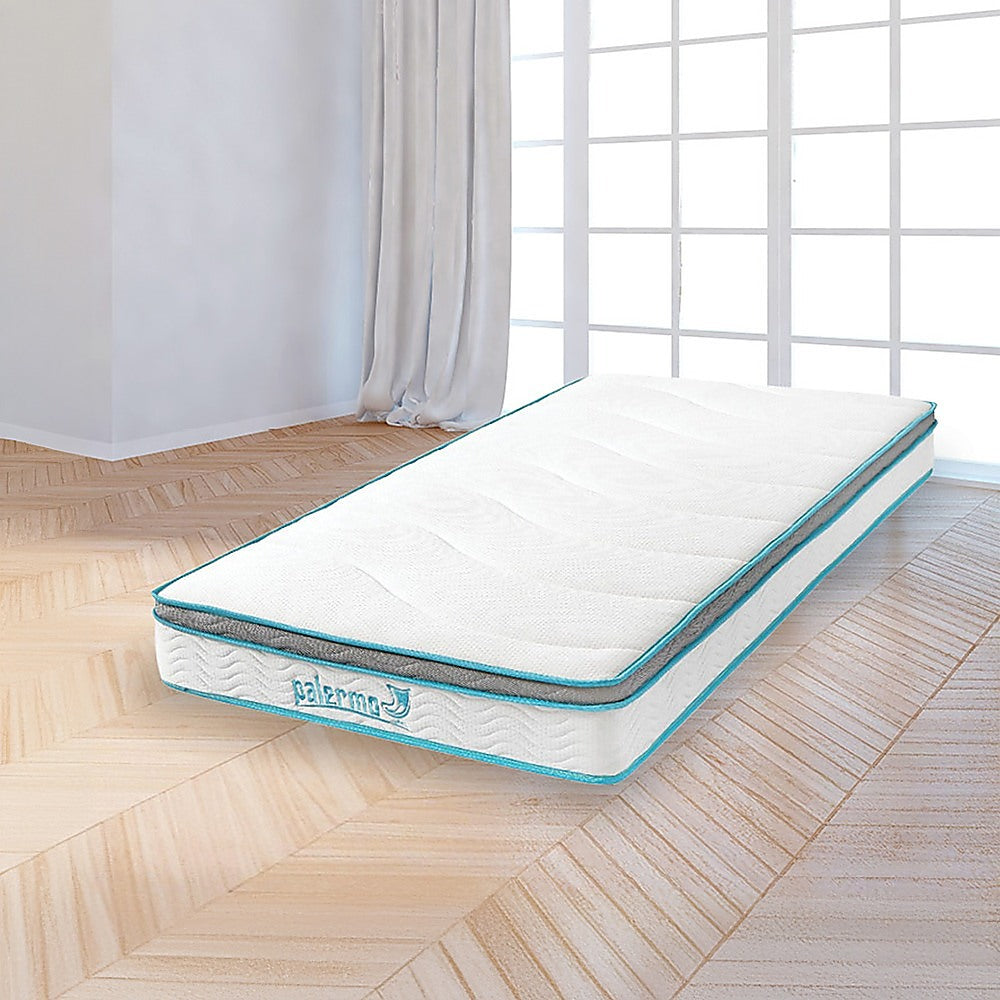 Palermo King Single 20cm Memory Foam and Innerspring Hybrid Mattress-Furniture &gt; Mattresses-PEROZ Accessories