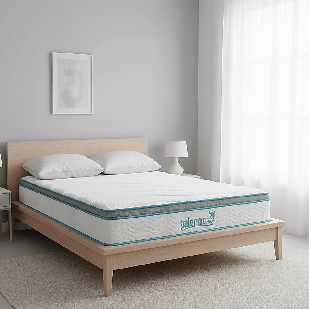 King Single 20cm Hybrid Mattress – Memory Foam and Innerspring Support-Furniture > Mattresses-PEROZ Accessories
