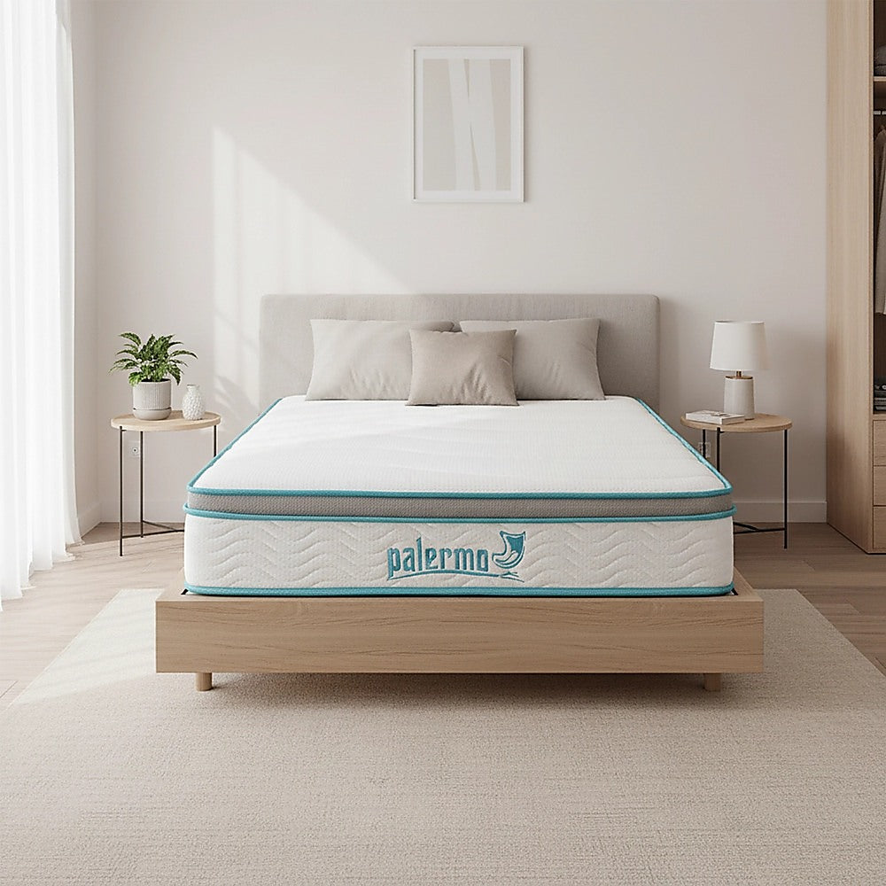 King Single 20cm Hybrid Mattress – Memory Foam and Innerspring Support-Furniture > Mattresses-PEROZ Accessories