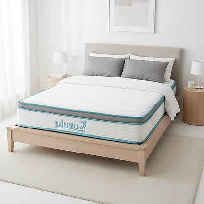 King Single 20cm Hybrid Mattress – Memory Foam and Innerspring Support-Furniture > Mattresses-PEROZ Accessories