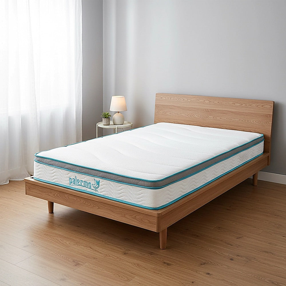 Single 20cm Hybrid Mattress – Memory Foam and Innerspring Support-Furniture > Mattresses-PEROZ Accessories