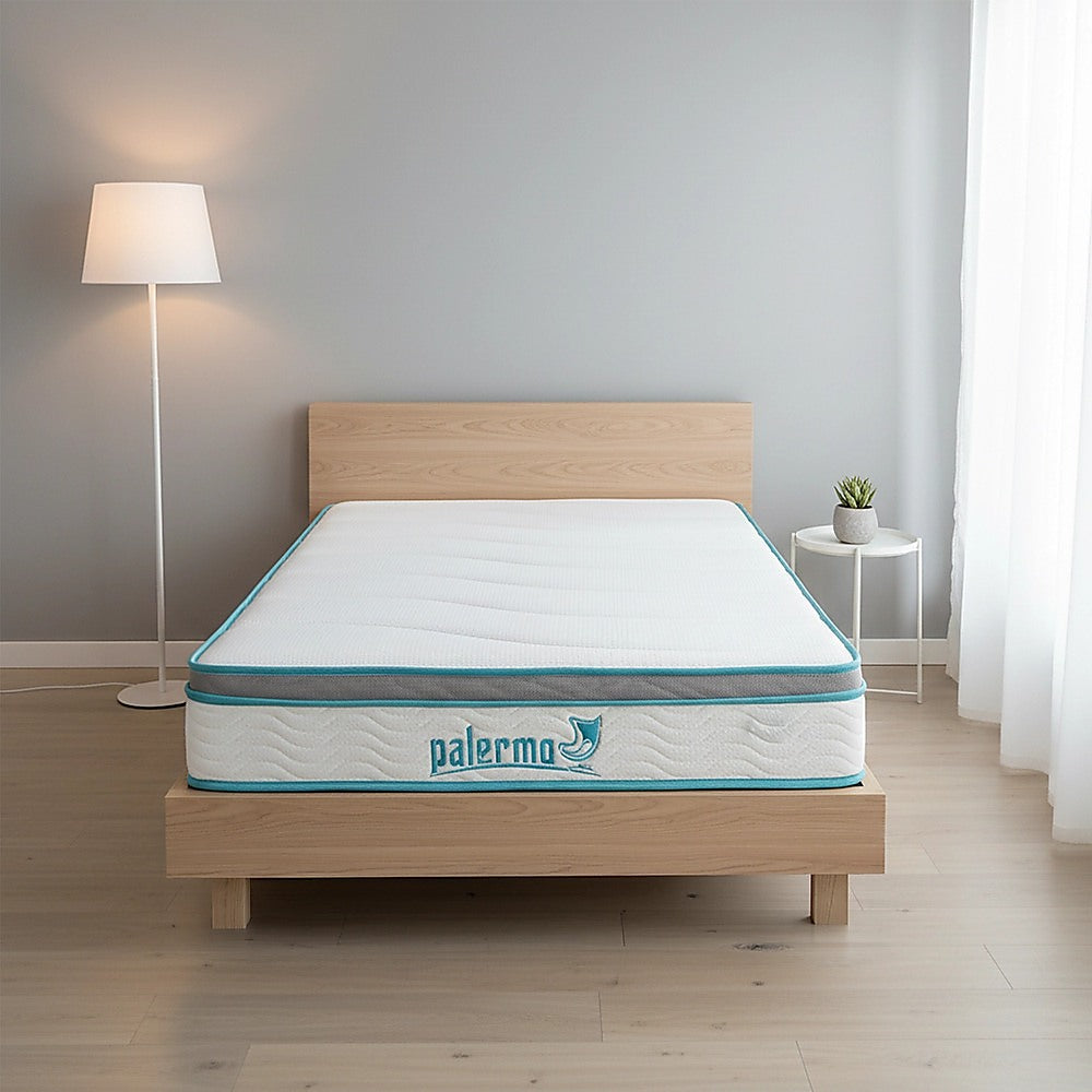 Single 20cm Hybrid Mattress – Memory Foam and Innerspring Support-Furniture > Mattresses-PEROZ Accessories