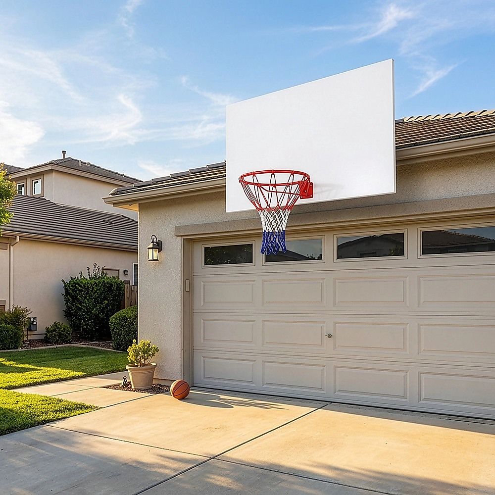Pro Size Wall Mounted Basketball Hoop Ring Goal Net Rim Dunk Shooting Outdoor-Sports &amp; Fitness > Fitness Accessories-PEROZ Accessories