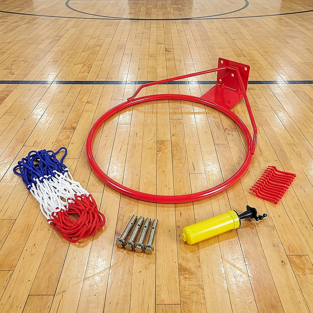 Pro Size Wall Mounted Basketball Hoop Ring Goal Net Rim Dunk Shooting Outdoor-Sports &amp; Fitness > Fitness Accessories-PEROZ Accessories