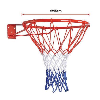 Pro Size Wall Mounted Basketball Hoop Ring Goal Net Rim Dunk Shooting Outdoor-Sports &amp; Fitness &gt; Fitness Accessories-PEROZ Accessories