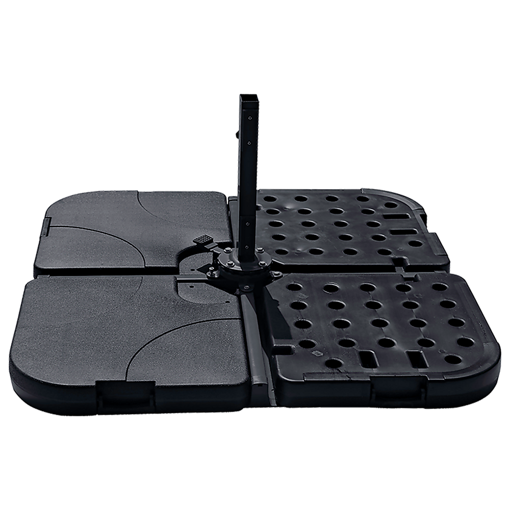 Outdoor Patio 4-Piece Cantilever Offset 3M Umbrella Base Stand Weight Water Sand-Outdoor Umbrellas-PEROZ Accessories
