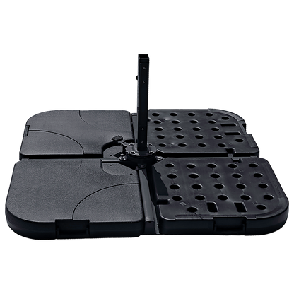 Outdoor Patio 4-Piece Cantilever Offset 3M Umbrella Base Stand Weight Water Sand-Outdoor Umbrellas-PEROZ Accessories