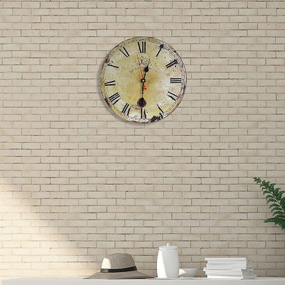 Large Vintage Wall Clock Kitchen Office Retro Timepiece-Home &amp; Garden > Decor-PEROZ Accessories