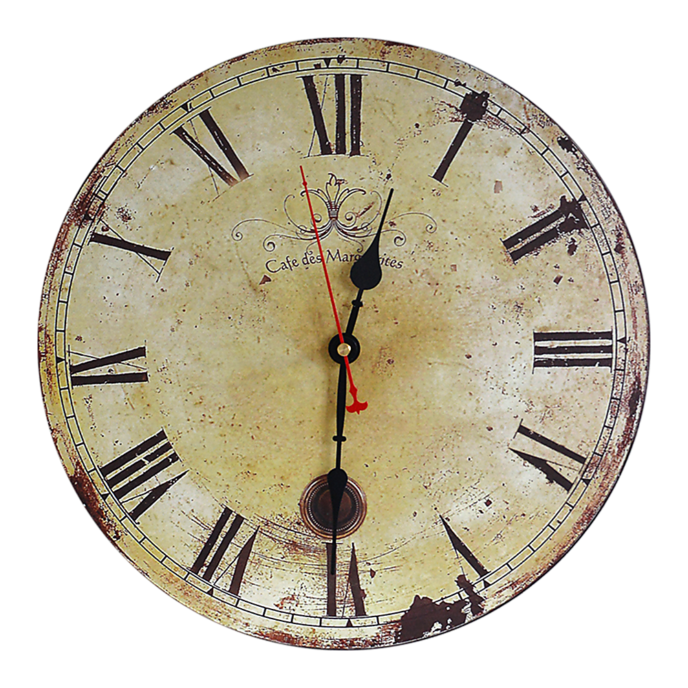 Large Vintage Wall Clock Kitchen Office Retro Timepiece-Home &amp; Garden > Decor-PEROZ Accessories