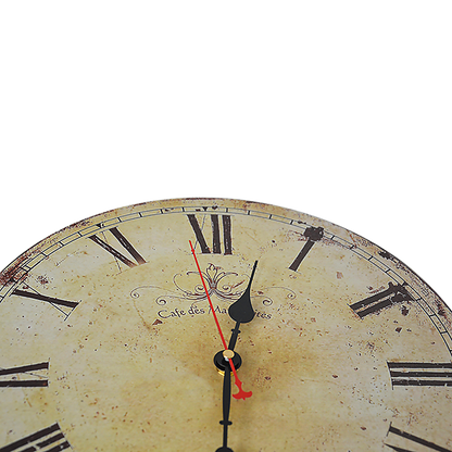 Large Vintage Wall Clock Kitchen Office Retro Timepiece-Home &amp; Garden > Decor-PEROZ Accessories