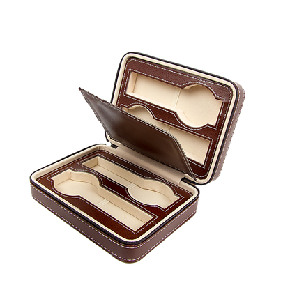 4 Watch Box Display Travel Case PU Leather-Home &amp; Garden &gt; Hobbies-PEROZ Accessories
