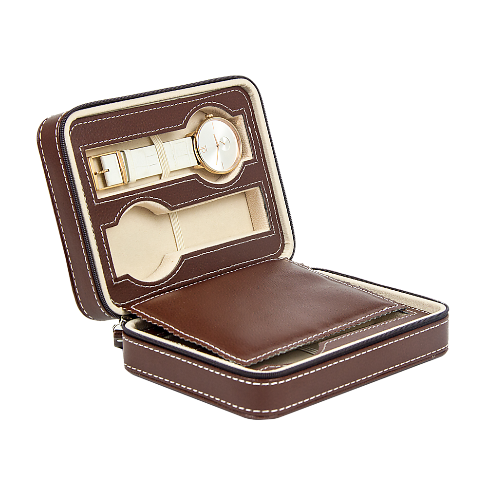 4 Watch Box Display Travel Case PU Leather-Home &amp; Garden &gt; Hobbies-PEROZ Accessories