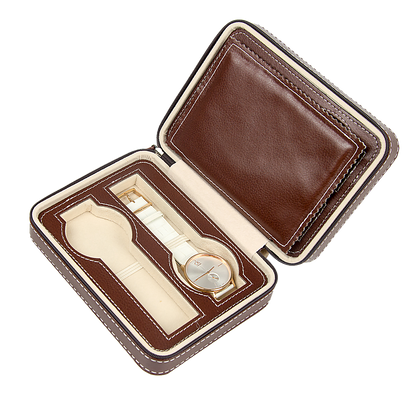 4 Watch Box Display Travel Case PU Leather-Home &amp; Garden &gt; Hobbies-PEROZ Accessories