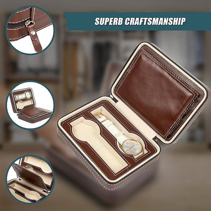 4 Watch Box Display Travel Case PU Leather-Home &amp; Garden &gt; Hobbies-PEROZ Accessories