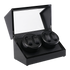 Automatic Quad Watch Winder Wood Display Box Case Motor Rotation Storage-Watch Accessories-PEROZ Accessories