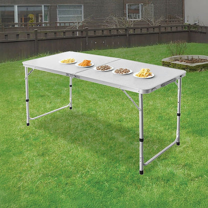 Aluminium Folding Table 120cm Portable Indoor Outdoor Picnic Party Camping Tables-Camping Tables-PEROZ Accessories