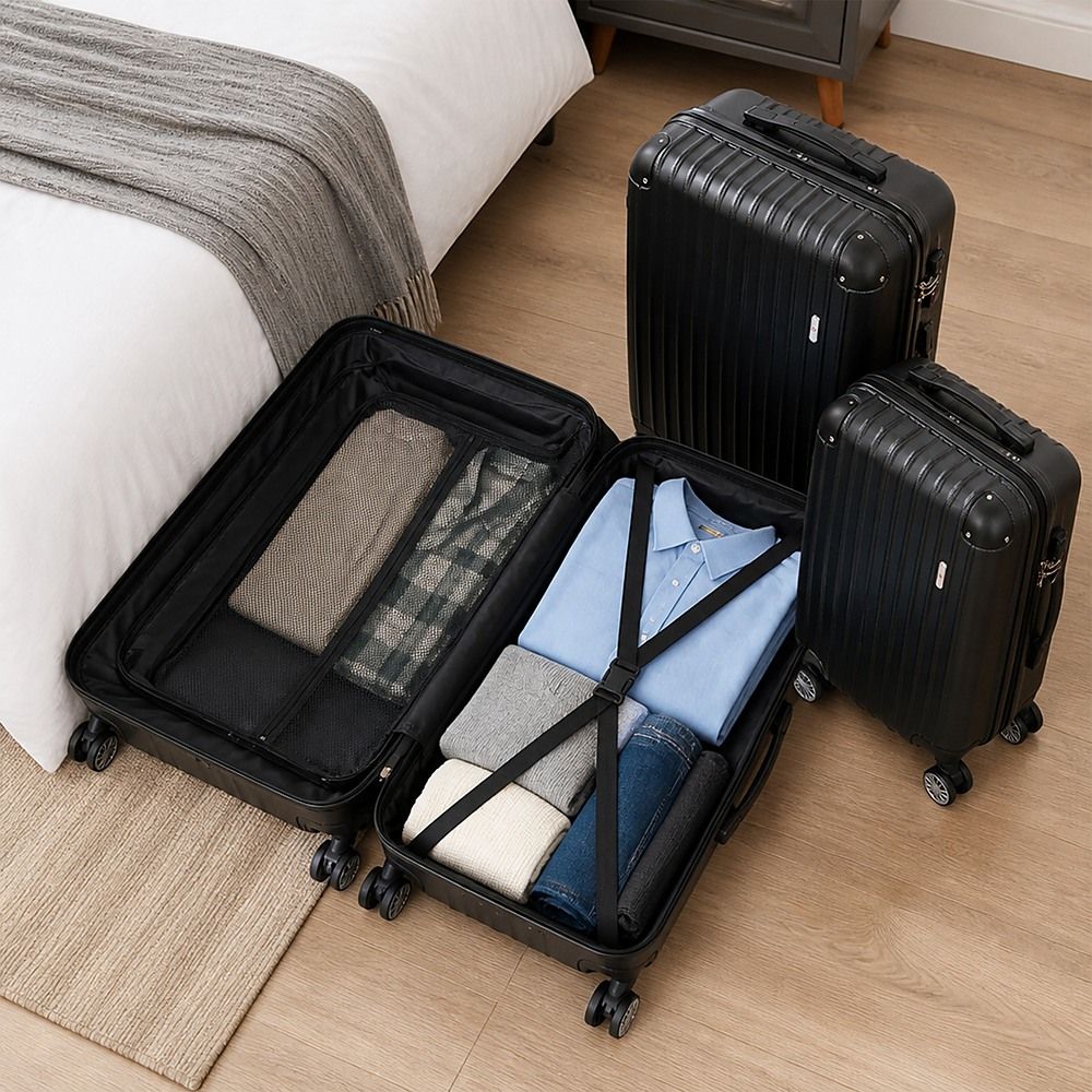 Delegate Suitcases Luggage Set 20" 24" 28"Carry On Trolley TSA Travel Bag-Luggage-PEROZ Accessories