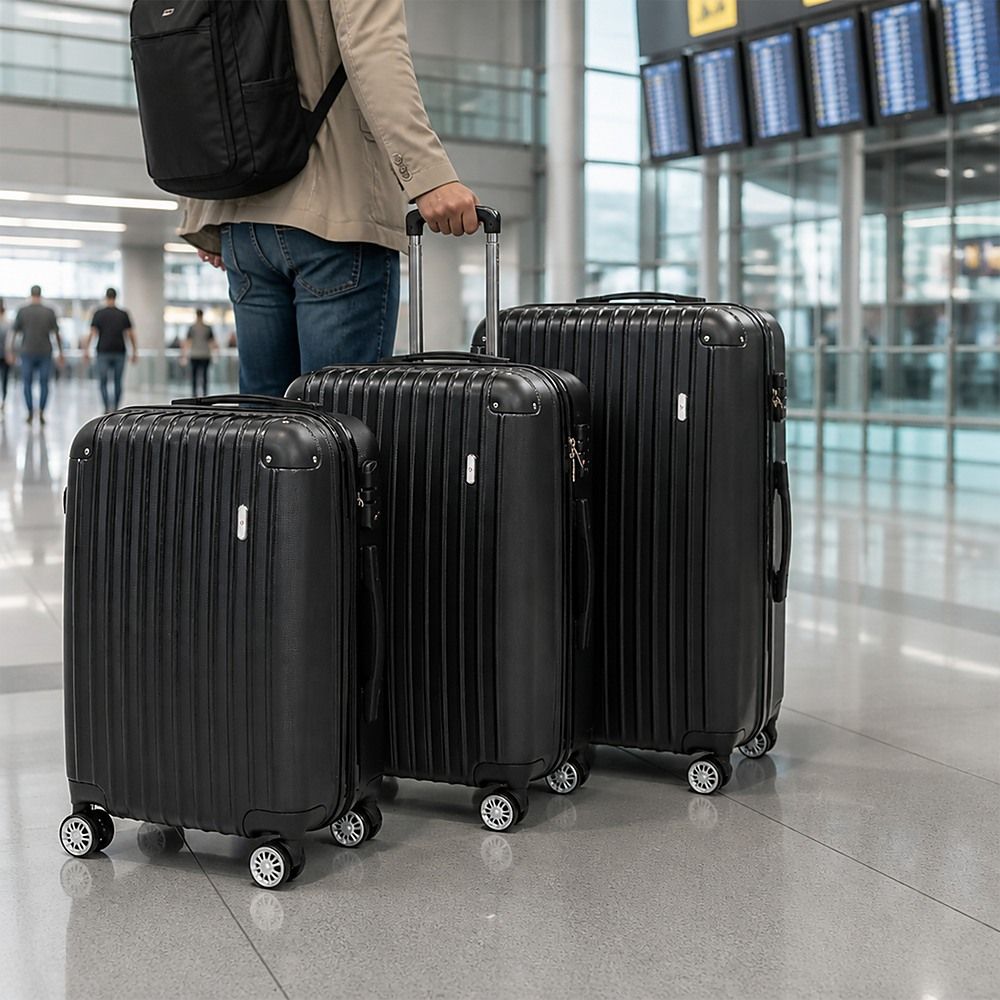 Delegate Suitcases Luggage Set 20" 24" 28"Carry On Trolley TSA Travel Bag-Luggage-PEROZ Accessories