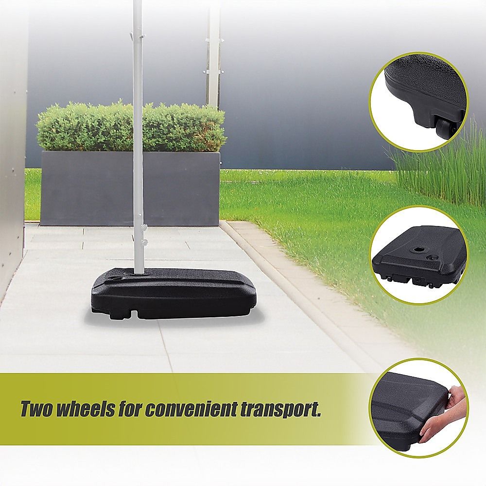 60x80cm Outdoor Umbrella Stand Base Sand/ Water Pod Round Portable Grip-Outdoor Umbrellas-PEROZ Accessories
